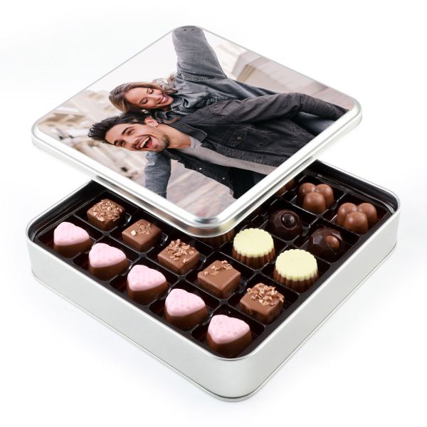 Fotoğraflı Sevgiliye Hediye Special Çikolata (Metal Kutu) - 1