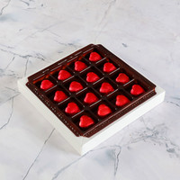 Fotoğraflı Sevgiliye Hediye Yaldızlı Kalp Çikolata (165g) - 2