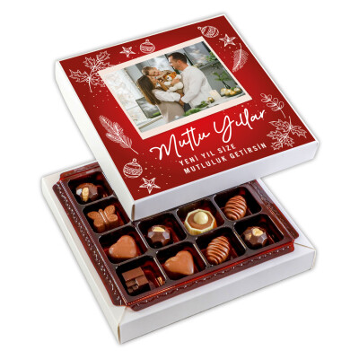 Kendi Fotoğrafınız ile Yılbaşı Hediyesi Special Çikolata (160g) - Hacı Şerif