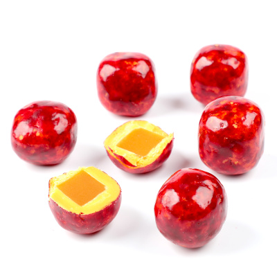 Gerçek Şeftali Küpleri Draje 100g - Hacı Şerif