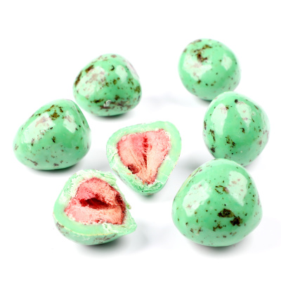 Gerçek Yeşil Çilek Draje 100g - Hacı Şerif