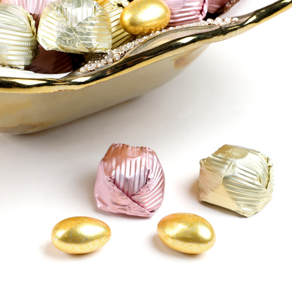 Gold Tabak Taşlı Söz Nişan Çikolatası - 4