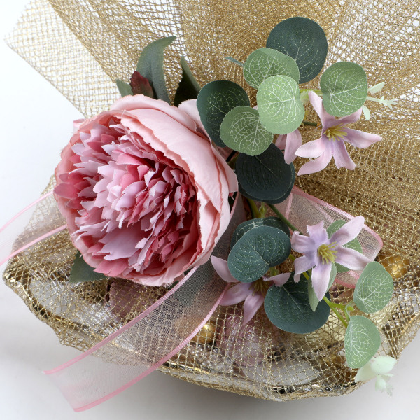 Gold Tabak Taşlı Söz Nişan Çikolatası - 3