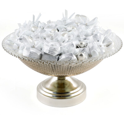 Gümüş Cam Ayaklı Tabak Kız İsteme Çikolatası - 2