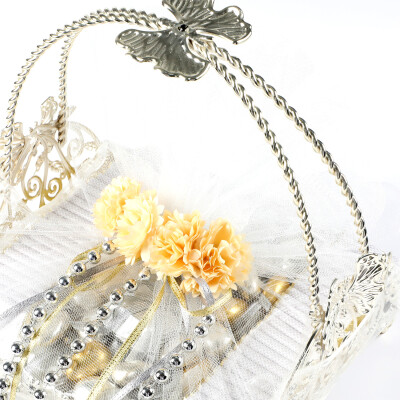 Gümüş Renk Aynalı Kare İsimli Kız İsteme Sepeti Söz Nişan Çikolatası - 5