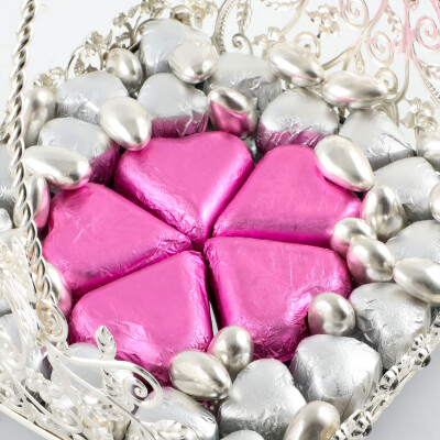 Gümüş Saplı Tepside Kız İsteme Çikolatası (Aynalı) - 3