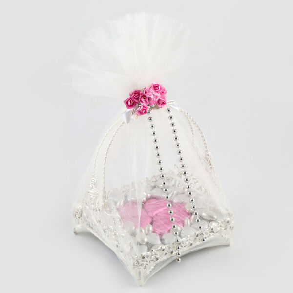 Gümüş Saplı Tepside Kız İsteme Çikolatası (Aynalı) - 1