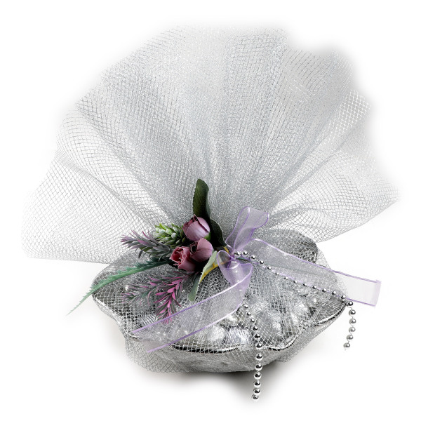 Gümüş Tabak Taşlı Söz Nişan Çikolatası - 1