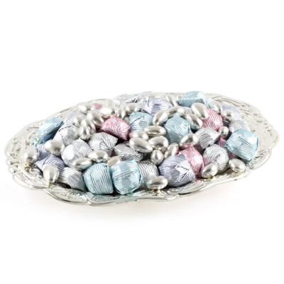 Gümüş Tepside Kız İsteme Çikolatası (Oval) - 2