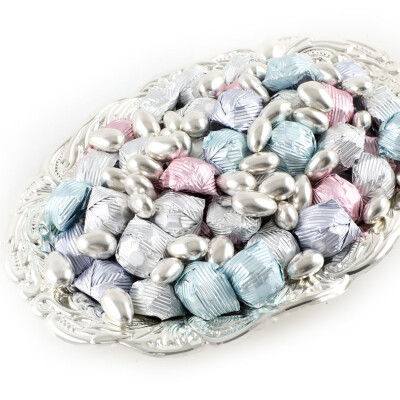 Gümüş Tepside Kız İsteme Çikolatası (Oval) - 3