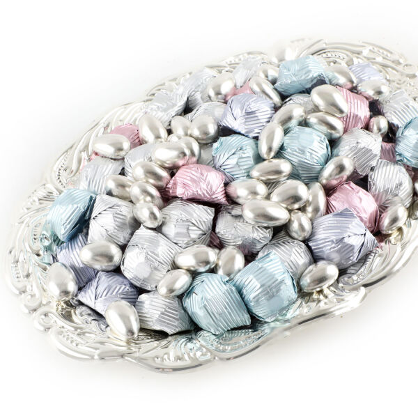 Gümüş Tepside Kız İsteme Çikolatası (Oval) - 3