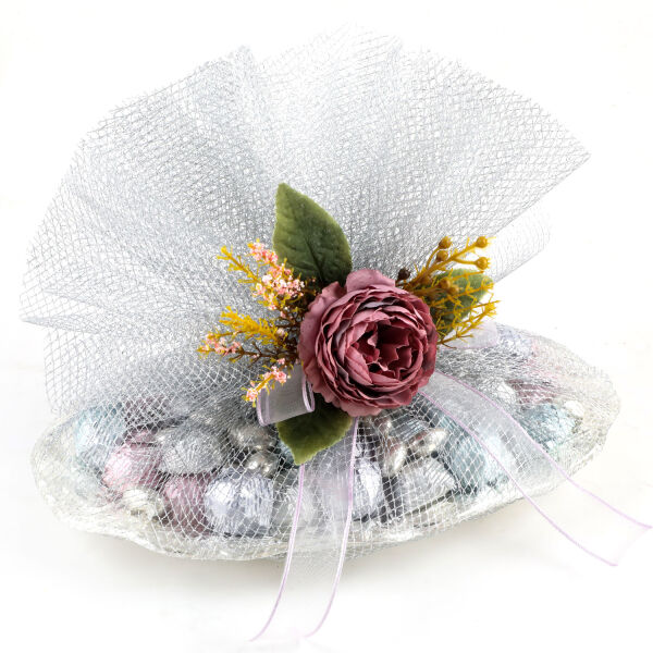 Gümüş Tepside Kız İsteme Çikolatası (Oval) - 1