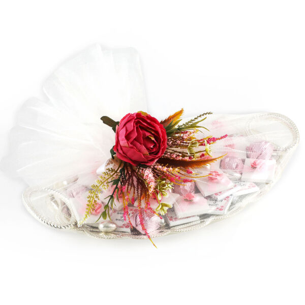 Gümüş Tepside Kız İsteme Çikolatası (Oval Kuplu) - 1