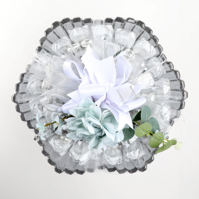 Gümüş Ayaklı Cam Tabak Söz Nişan Kız İsteme Çikolatası - 21