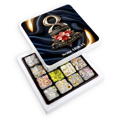 İsimli Kadınlar Günü Hediyesi Minik Lezzetler Lokum Şöleni - 1