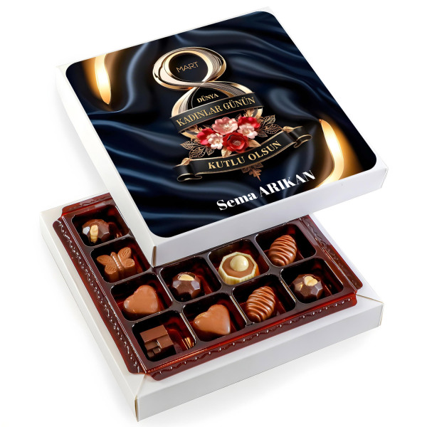 İsimli Kadınlar Günü Hediyesi Özel Special Çikolata (Minik Lezzetler) - 1