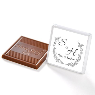 İsimli Söz Nişan Dökme Çikolatas (70 Adet Madlen Çikolata) - Thumbnail