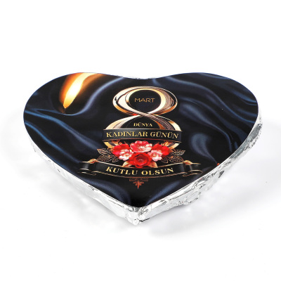 Kadınlar Günü Hediyesi Antep Fıstıklı Kadayıflı Dolgulu (Kalp Şeklinde) Dubai Çikolatası - 8