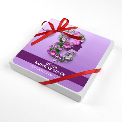 Kadınlar Günü Hediyesi Özel Special Çikolata (Minik Lezzetler) Mor - 2