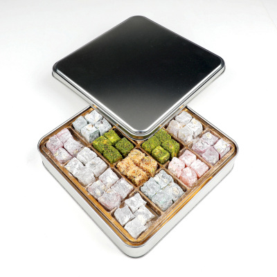 Karışık Çifte Kavrulmuş Lokum (Metal Kutu) - Hacı Şerif