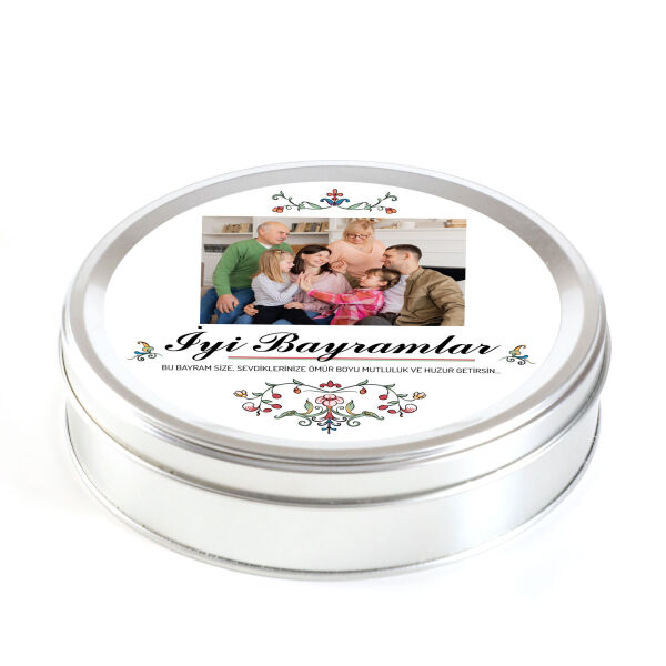 Kendi Fotoğrafınız ile Bayram Hediyesi Karışık Special Truffle Çikolata (Yuvarlak Metal Kutu) - 2