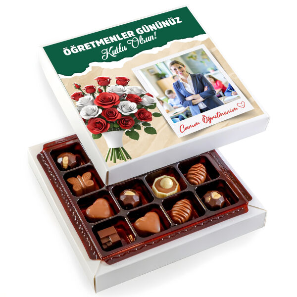 ​​Kendi Fotoğrafınız ile Öğretmenler Günü Hediyesi Minik Lezzetler Special Çikolata (160g) - 1