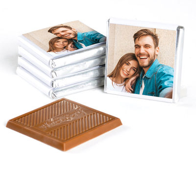 Kendi Fotoğrafınızla Kişiye Özel Hediye 48 Adet Madlen Çikolata Metal Kutu - 3