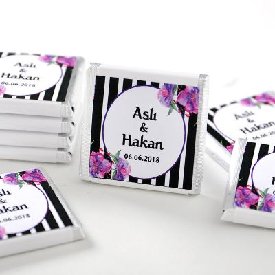 [Kendin Yap] İsimli Nikah Dökme Çikolatası (70 Madlen Çikolata) - 17