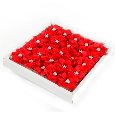 Kırmızı Çiçek Dekorlu Söz Nişan Çikolatası (Madlen) - 2