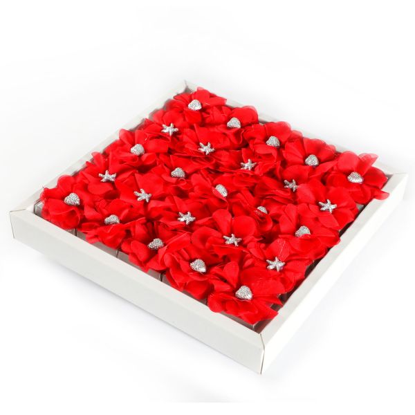 Kırmızı Çiçek Dekorlu Söz Nişan Çikolatası (Madlen) - 2