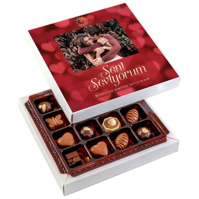 Kendi Fotoğrafınız ile Sevgililer Günü Hediyesi Special Çikolata (160g) - 1