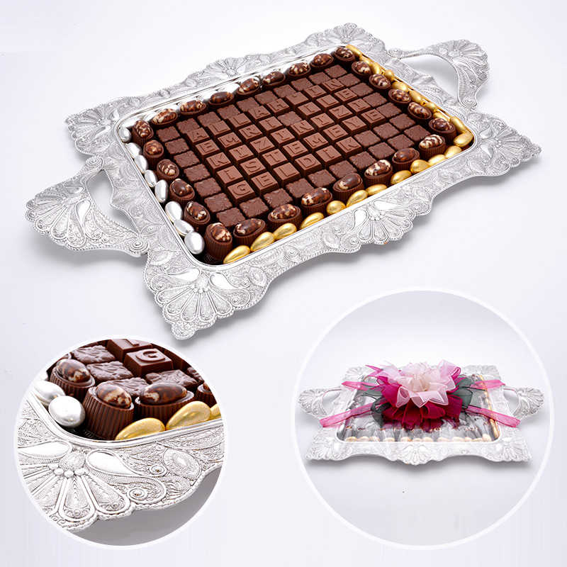 Kız İsteme Çikolatası (Büyük Tepsi) 1370g Hediyelik