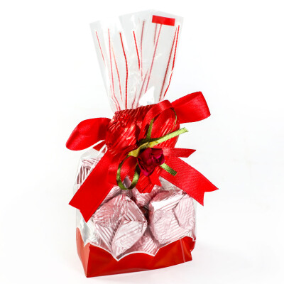 Kristal Çikolata (Kırmızı Dekorlu Kalp) - Hacı Şerif