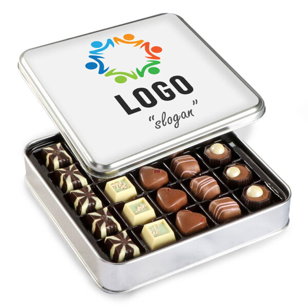 Firmalara Özel Kurumsal Promosyon Logolu Special Çikolata (Metal Kutu) - 1