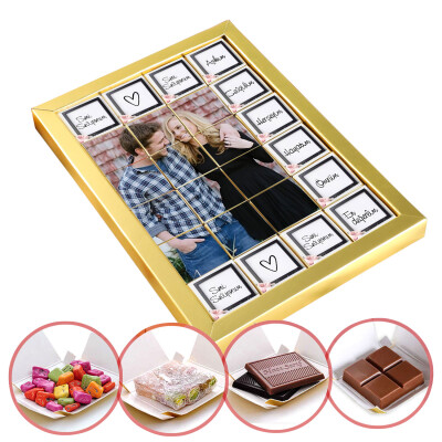 Mesajlı Fotoğraflı Sevgiliye Hediye 24'lü Puzzle 4 Farklı Lezzet - Hacı Şerif