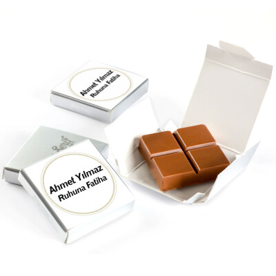 Mevlüt Nota Çikolata (Tekli Kutu) Gümüş Kutu - Hacı Şerif