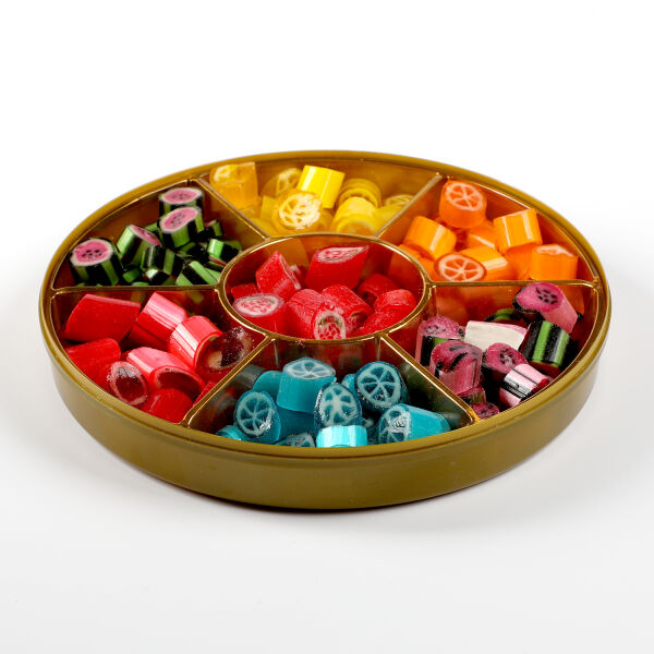 Meyve Aromalı Karışık Akide Şekeri Şöleni 400g (Yuvarlak Kutu) - 8