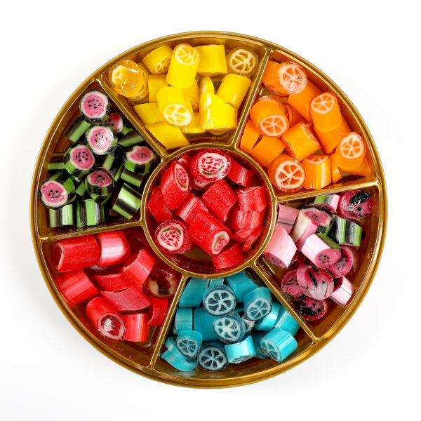 Meyve Aromalı Karışık Akide Şekeri Şöleni 400g (Yuvarlak Kutu) - 4