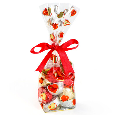 Mini Yaldızlı Kalp Çikolata 150g - Hacı Şerif