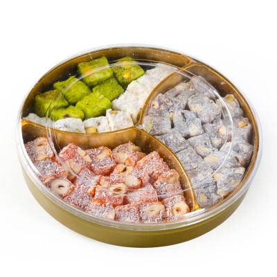 Mixed Snack Double Roasted Turkish Delight Round Box 300g - 2