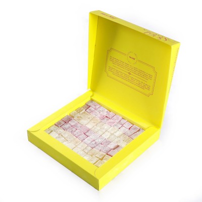 Gül ve Limon Aromalı Lokum (500 g)- Renkli Kutu - Hacı Şerif