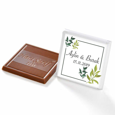 Nikah Dökme Çikolatası Hediye Anahtarlık (50 Adet Madlen Çikolata) - 8