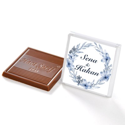 Nikah Dökme Çikolatası Hediye Anahtarlık (50 Adet Madlen Çikolata) - 21