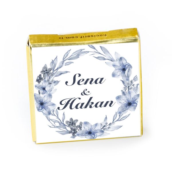 Nikah-Söz-Nişan Adet Sütlü Biter Madlen Çikolata (Gold Kutu) - 15