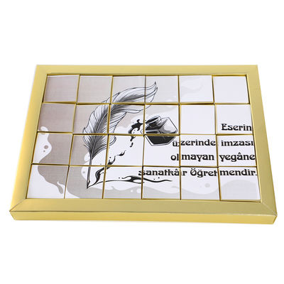 ​Öğretmene Hediye 24'lü Puzzle Madlen Çikolata - 3