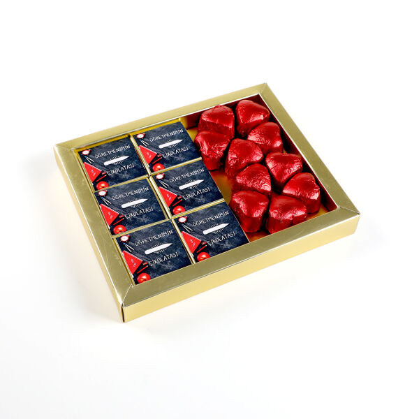 Öğretmenimin Çikolatası - Öğretmenler Günü Hediyesi (Madlen ve Kalp Çikolata) - 3