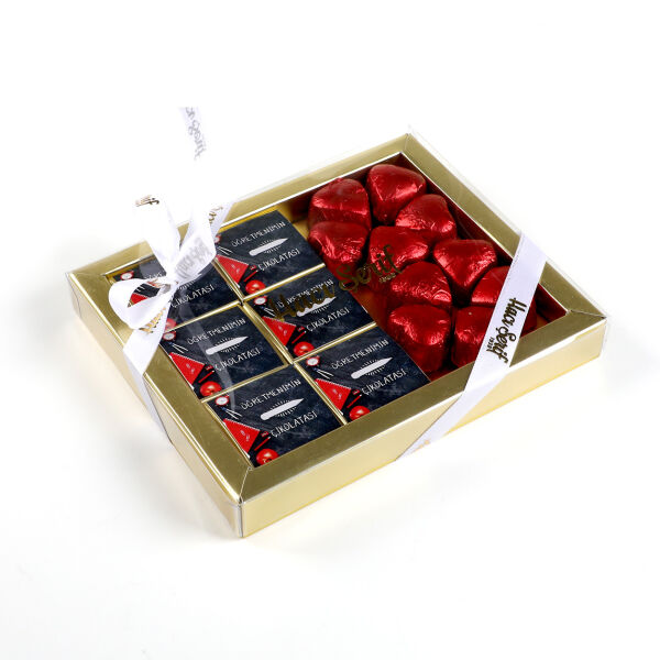 Öğretmenimin Çikolatası - Öğretmenler Günü Hediyesi (Madlen ve Kalp Çikolata) - 2