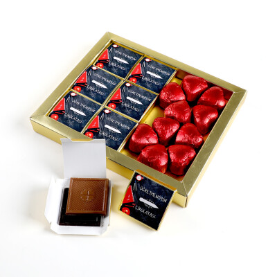 Öğretmenimin Çikolatası - Öğretmenler Günü Hediyesi (Madlen ve Kalp Çikolata) - 1