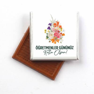 Öğretmenler Günü Hediyesi (40 Adet Madlen Çikolata) (Asetat Kutu) Çiçek - 4