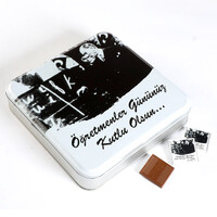 ​Öğretmenler Günü Hediyesi (48 Adet Madlen Çikolata Metal Kutu) - 2